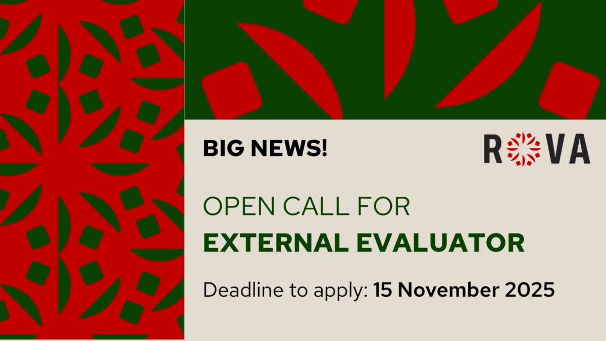CALL FOR APPLICATIONS:  EXTERNAL EVALUATION OF THE ROVA PROJECT