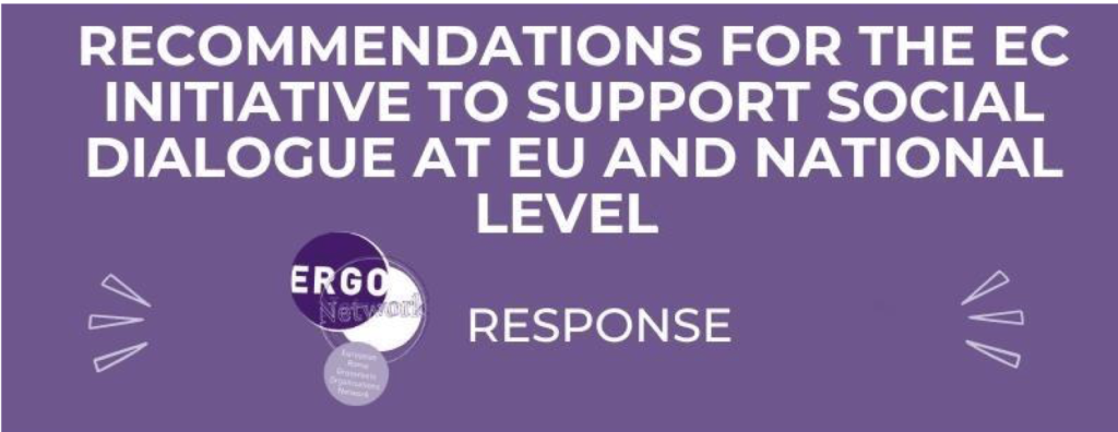 Response: Recommendations for the European Commission Initiative to Support Social Dialogue at EU and National level